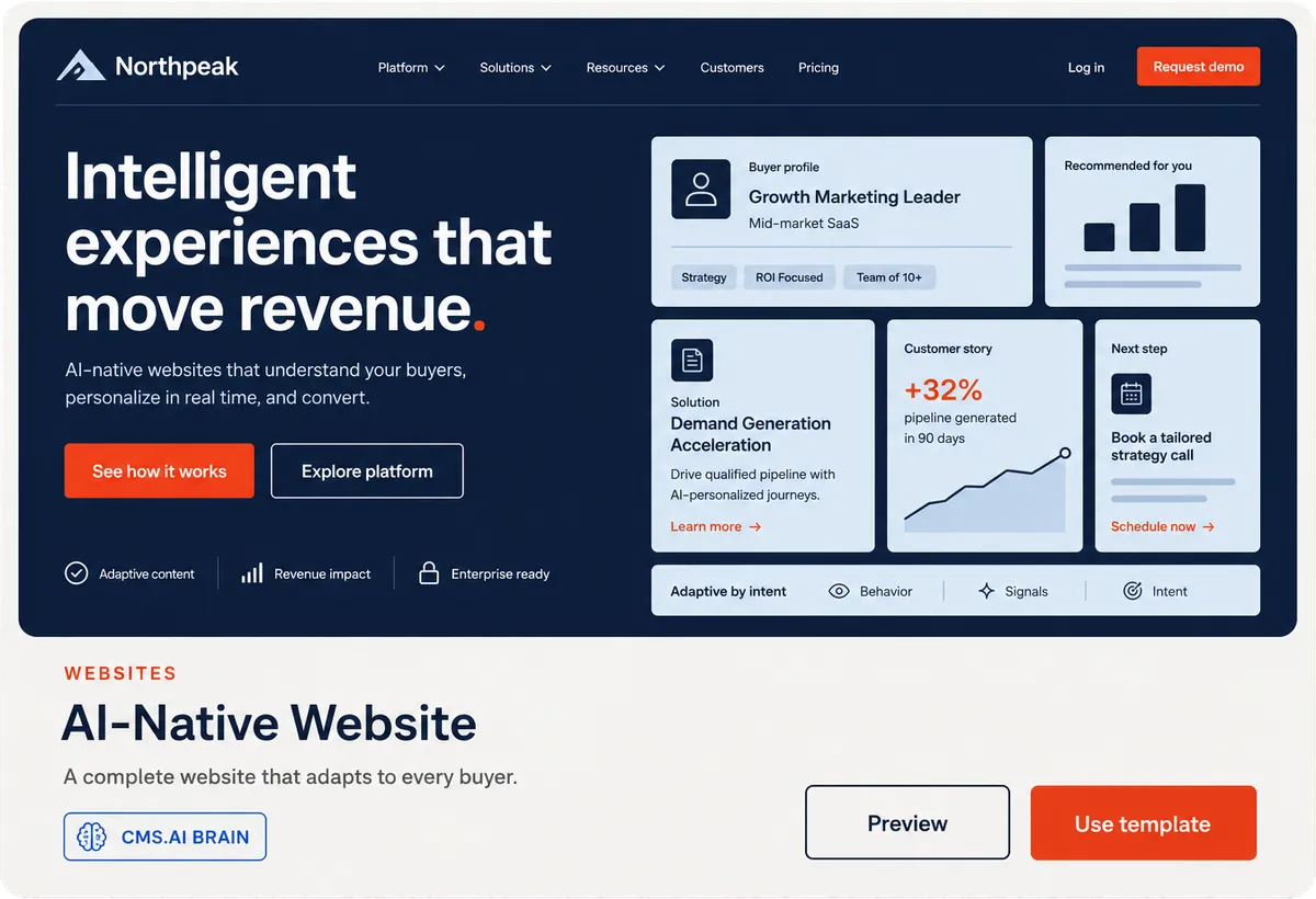AI-Native Website template
